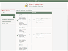 Tablet Screenshot of banki-opinie.info